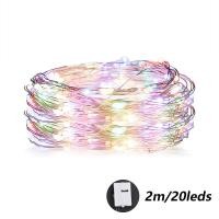 ราคา Free Shipping สายไฟกระพริบ LED 3 เมตร 2 เมตร 1 เมตร แบตเตอรี่ 3 ปุ่ม กันน้ํา สําหรับตกแต่งปาร์ตี้คริสต์มาส งานแต่งงาน ร้านอาหาร (21266457639)