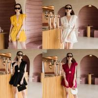 ราคา มินิเดรสแขนกุดทรงบอลลูน เว้าท้อง VSHOP (19630396521)
