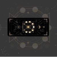 ราคา Kawaii Sun Moon Mouse Pad ไพ่ทาโรต์อุปกรณ์เกม พรมน่ารัก Laptot Player สีม่วงชมพูเมจิกคีย์บอร์ดเมาส์ขนาดใหญ่ MouseMat (18678263307)