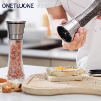 ราคา OnetwoneเกลือและพริกไทยชุดMill Shakersสแตนเลสด้วยตนเองSeaที่โรยเกลือเซรามิกปรับตำแหน่งได้เครื่องบดพริกไทยแก้วBodyเครื่องมือทำอาหาร (4917612909)