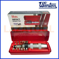 ราคา WINTON ไขควงตอกกระแทก 13 ตัวชุด ชุด ไขควง ตอก ไขควงตอก แท้ Impact Screw Driver (19603898650)