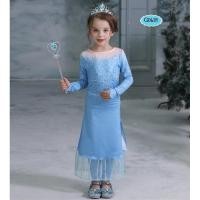 ราคา ชุดเจ้าหญิงเอลซ่าภาค 2 Frozen2 สีฟ้าเข้ม (20385468081)