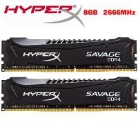 ราคา ใหม่ RAM หน่วยความจำ HyperX Savage DDR4 8G 2666MHz 8GB PC4 21300 1 2V 288 Pin DIMM สำหรับเดสก์ท็อป (13680829120)