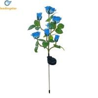 ราคา LeadingStar Fast Delivery 7 Heads Solar LED Rose Lights With 1 2V 600mAh Rechargeable Battery Outdoor IP65 Waterproof Auto On off Garden Lawn Lights (20882839217)