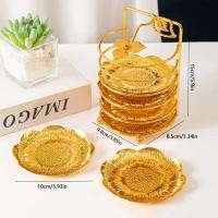 ราคา ถาด6ชิ้นและขาตั้งโลหะสลักลายนูนที่สร้างสรรค์และที่ยึดเปลือกถั่วผลไม้ขนมหวานสำหรับงานปาร์ตี้ตั้งแคมป์บ้าน (21170883889)