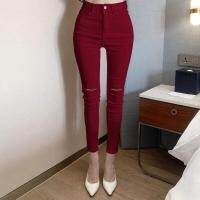 ราคา กางเกงยี สีขาว สีดำ 801 ผ้ายืดหยุ่น สื้อผ้าแฟชั่นกางเกงยีนส์ยีนส์กางเกงยีนส์ทรงกระบอก (16168270469)