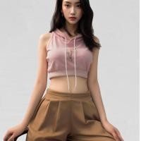 ราคา Closet Crush Sleeveless cropped hoodie Pink เสื้อฮู้ดดี้ทรงครอปแขนกุด (21239309853)