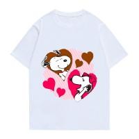 ราคา 2024 ของขวัญวาเลนไทน์ใหม่ของขวัญคู่รักเสื้อยืดครอบครัวคู่รักรักสนูปปี้คู่รักคู่เสื้อยืด (21272855632)