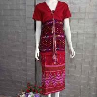 ราคา ชุดกะเหรี่ยงเข้าเซท เนื้อผ้าดี ผ้าทอกะเหรี่ยง เสื้อกะเหรี่ยงผู้หญิง (21162685430)