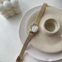 ราคา IEKE watch womens summer French retro oval thin strap small dial Roman gold female ins (19188889237)