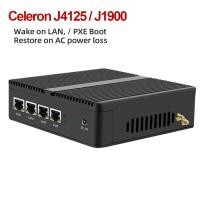 ราคา Firewall Router PFsense Fanless Mini PC Celeron J1900 J4125 4 Core 4 LAN Gigabit Windows 10 Linux Openwrt เซิร์ฟเวอร์อุตสาหกรรม (20518018056)