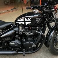 ราคา x2 Motorcycle Fuel Tank Sticker Decal Fits For Triumph Bonneville Bobber Retro Logo (19415548027)