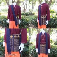 ราคา กระเป๋าย้าม ผ้าพื้นเมือง กระเป๋าสะพายข้าง ลายช้าง วินเทจ คละลาย (12856603428)