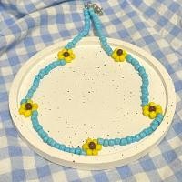 ราคา สร้อยคอสีฟ้า ดอกทานตะวัน (15396859868)