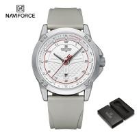 ราคา นาฬิกา NAVIFORCE สำหรับกันน้ำผู้ชายปฏิทินนาฬิกาข้อมือลำลองควอตซ์ Relo นาฬิกาข้อมือของขวัญ8031 (21351494864)