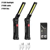 ราคา ไฟฉายแบบชาร์จไฟได้ไฟฉาย LED ตะขอแขวนแม่เหล็กพร้อมแบตเตอรี่ในตัวไฟฉาย USB ไฟฉายพกพาตั้งแคมป์ (21171201324)