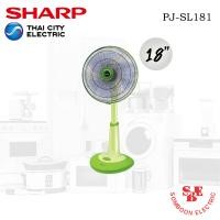 ราคา พัดลมชาร์ป 18 นิ้ว แบบตั้งพื้น สไลด์ รุ่น PJ SL181 สีเขียว (13130625150)