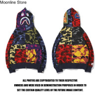 ราคา เสื้อกันหนาวและคลุมออกกำลังกายผู้ชายสีส้ม BAPE X pubg ใหม่ ลาย H oodies sweatershirt แบบสไตล์คลาสสิก เสื้อกันหนาวเสื้อผู้ชายแฟชั่น BAPE SHARK HEAD เสื้อผ้าหน้าหนาว (18134701270)