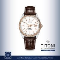 ราคา นาฬิกา Titoni Cosmo 41mm White Rose Gold Index Dial Leather Strap 878 SRG ST 606 Avid Time ของแท้ ประกันศูนย์ (10166036468)