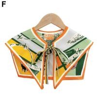 ราคา ปกเสื้อปลอมน่ารักคอปกสง่าถอดออกได้ผ้าพันคอไหล่ Syal Sutra สายรัดหลากสีปลอมปลอกคอผ้าพันคอ N1U8 (20243870930)