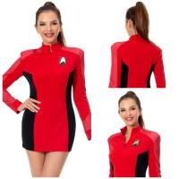 ราคา Star Trek โลกใหม่ที่แปลกประหลาด S1ชุดคอสเพลย์ Nyota Uhura เสื้อเข็มกลัดชุดฮาโลวีนชุดงานรื่นเริง (20223105592)