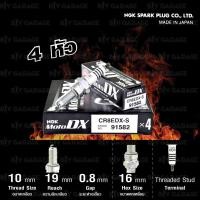 ราคา NGK หัวเทียน MotoDX ขั้ว Ruthenium CR8EDX S 4 หัว ใช้อัพเกรด C8E CR8E CR8EK CR8EGP CR8EIX CR8EIA 9 Made in Japan (3008970591)