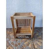 ราคา ชั้นวางไม้สัก 2 ชั้น ชั้นวางของ ชั้นวางต้นไม้ ชั้นวางของกระจุกกระจิก ชั้นวางไม้ ชั้นวางอเนกประสงค์ (16887926148)