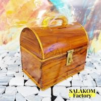 ราคา SLK ถังออมสินไม้สัก กว้าง 8 ลึก 6 สูง 7 นิ้ว ออมสินเก็บเงิน ถังกระปุกออมสินไม้สัก หีบสมบัติ กำปั่น เบอร์ ใหญ่ (9479588436)