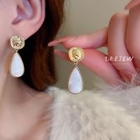 ราคา DREJEW ต่างหูแฟชั่นสไตล์ฝรั่งเศสสำหรับผู้หญิงต่างหูรูปหยดน้ำประดับมุกน้ำต่างหูเงินสง่างามต่างหูหรูหราระดับไฮเอนด์ (17881434421)