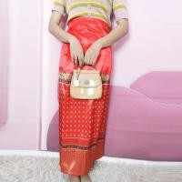 ราคา ผ้าถุงผ้าฝ้าย หมักโคลนลายไทย เย็บสำเร็จรูป (21159337139)