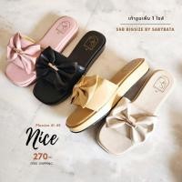ราคา รองเท้าส้นตึก 41 45 ไซส์ใหญ่ ส้นเตารีด สวมแต่งโบว์ สูง 1 5 นิ้ว bigsize plussize shoes Nice (21211719372)