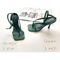 ราคา รองเท้าส้นสูง รองเท้าสตรี รองเท้ารัดข้อ สูง3นิ้ว รหัสสินค้า PM 9001 (19759323741)