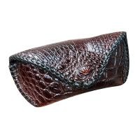 ราคา เทห์ไม่เหมือนใคร กล่องใส่แว่นตา หนังแท้ Genuine Crocodile Leather กล่องแว่นตา หนังจระเข้แท้ สินค้าคุณภาพ เย็บด้วยหนังถักรอบๆ กล่อง (21069810292)