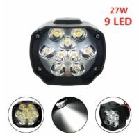 ราคา ไฟสปอร์ตไลท์ LED 9 ชิป ติดมอเตอร์ไซค์ ไฟตัดหมอก ไฟโปรเจ็คเตอร์ ไฟตา ไฟหน้า มอไซค์ จักรยานยนต์ มอไซ มอเตอร์ไซ อันเดียว (20992795320)