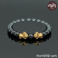 ราคา อาเป่า หินเฮมาไทต์ แร่เฮมาไทต์ Hematite ขนาด 8 มิล ประดับเบบี้ปี่เซียะ 1 คู่ เงินแท้ 92 5 ชุปทอง ปี่เซี๊ยะเบบี้ ปี่เซียะเด็ก คัดหิน กำไลหินสี (1790132962)