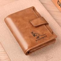 ราคา กระเป๋าสตางค์ขนกันขโมยหนัง Pu กระเป๋าใส่บัตรสีของผู้ชายกระเป๋าสตางค์เหรียญกันขโมย (20759352173)