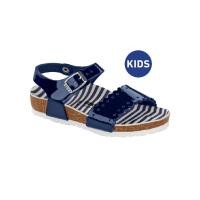 ราคา Birkenstock รองเท้าแตะรัดส้น เด็กผู้หญิง รุ่น Risa สี Nautical Stripes Navy 1015626 regular (19042589102)