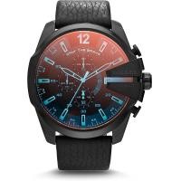ราคา Diesel Mens Mega Chief Stainless Steel Chronograph Quartz Watch Black Iridescent (19447261826)
