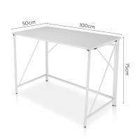 ราคา โต๊ะทำงานไม้ โต๊ะคอมพิวเตอร์ โต๊ะหนังสือ Office Table ขนาด 100x50x75 ซม ไม่ต้องประกอบเอง วางcomputerได้ มีรับประกันสินค้า Genz (17448370846)