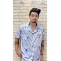 ราคา ชุดนอนผ้าไหมเกาหลีลายการ์ตูนสติทช์ (19445004328)