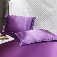 ราคา ปลอกหมอน2ผ้าซาตินพีวีซีสีชมพู เทา น้ำเงิน ผ้าคลุมปลอกหมอนสีขาว (18672529766)