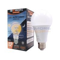 ราคา หลอดไฟ LED AUTO SENSOR เปิด ปิดอัตโนมัติ 12W แสง Daylight และ Warmwhite ยี่ห่อ BEWON (3380822556)
