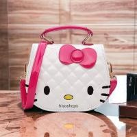 ราคา กระเป๋าหนังสะพายข้างลายคิตตี้ Hellokitty ลายการ์ตูน ดีไซน์สวย น่ารัก ใช้มากๆค่ะ (20682249865)