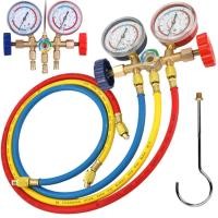 ราคา AC Diagnostic Manifold Freon Gauge Set for R12 R22 R 404A R 134a Refrigerants Refrigerant Manifold Gauge Air Condition (13614345935)