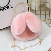 ราคา การตกแต่งโซ่โลหะกระต่ายขนกระเป๋าสะพายไหล่มีหูเคสมือถือลายกระต่ายกระเป๋านักเรียนผู้หญิงกระเป๋าหิ้วสะพายข้างของเด็กผู้หญิงลำลอง (20303987012)