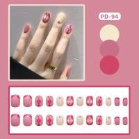 ราคา เล็บปลอมสำเร็จรูป พร้อมกาวติดเล็บ เล็บปลอมกันน้ำ ลายน่ารักๆ (15628597698)