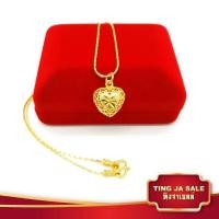 ราคา สร้อยคอทอง ลายเส้นไหมทอง ห้อยจี้หัวใจฉลุ น้ำหนัก2สลึง ยาว18นิ้ว ชุบทองคำแท้ 24K สินค้าขายดีพร้อมส่ง ชุบเศษทองเยาวราช (1367736229)