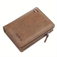 ราคา Baellerry กระเป๋าสตางค์สั้นหนัง PU ผู้ชาย มีซิปกระเป๋าเหรียญวินเทจความจุขนาดใหญ่กระเป๋าสตางค์ใส่นามบัตรสั้นชาย (21341327074)