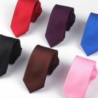 ราคา เน็กไทสีทึบไท่โปร์สีดำลำลองเนคไทแบบแคบสุดๆสำหรับผู้ชายสีดำสไตล์เกาหลีขนาด6ซม (19691776791)