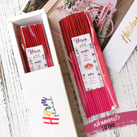 ราคา Horm ธูปหอม กลิ่นดอกบัว ขนาด 170 กรัม พร้อมที่ปักธูป ธูปหอมไทย หอมละมุน ปลอดภัยไม่มีตะกั่ว (17484523893)